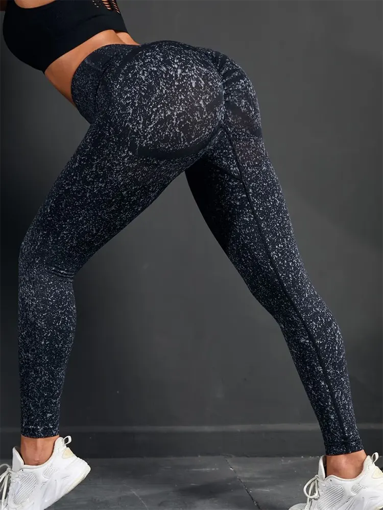 Quần legging dài đan xen