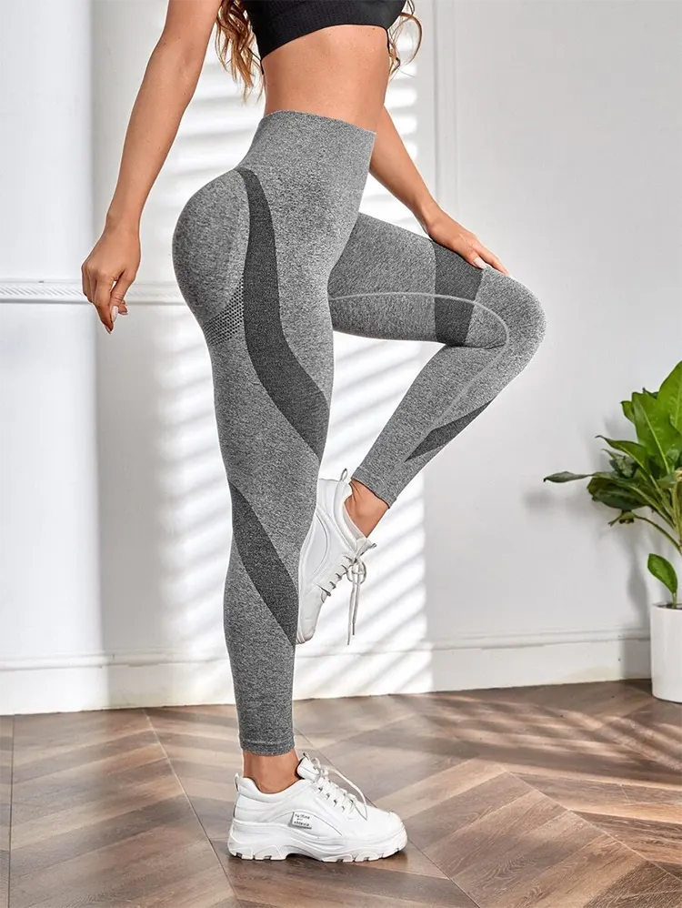 Quần legging dài hông đào